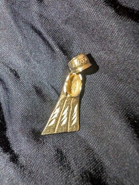 Vintage 14K Gold Scuba Swim Fin Charm Pendant Nautical Diver Jewelry Dazzlers
